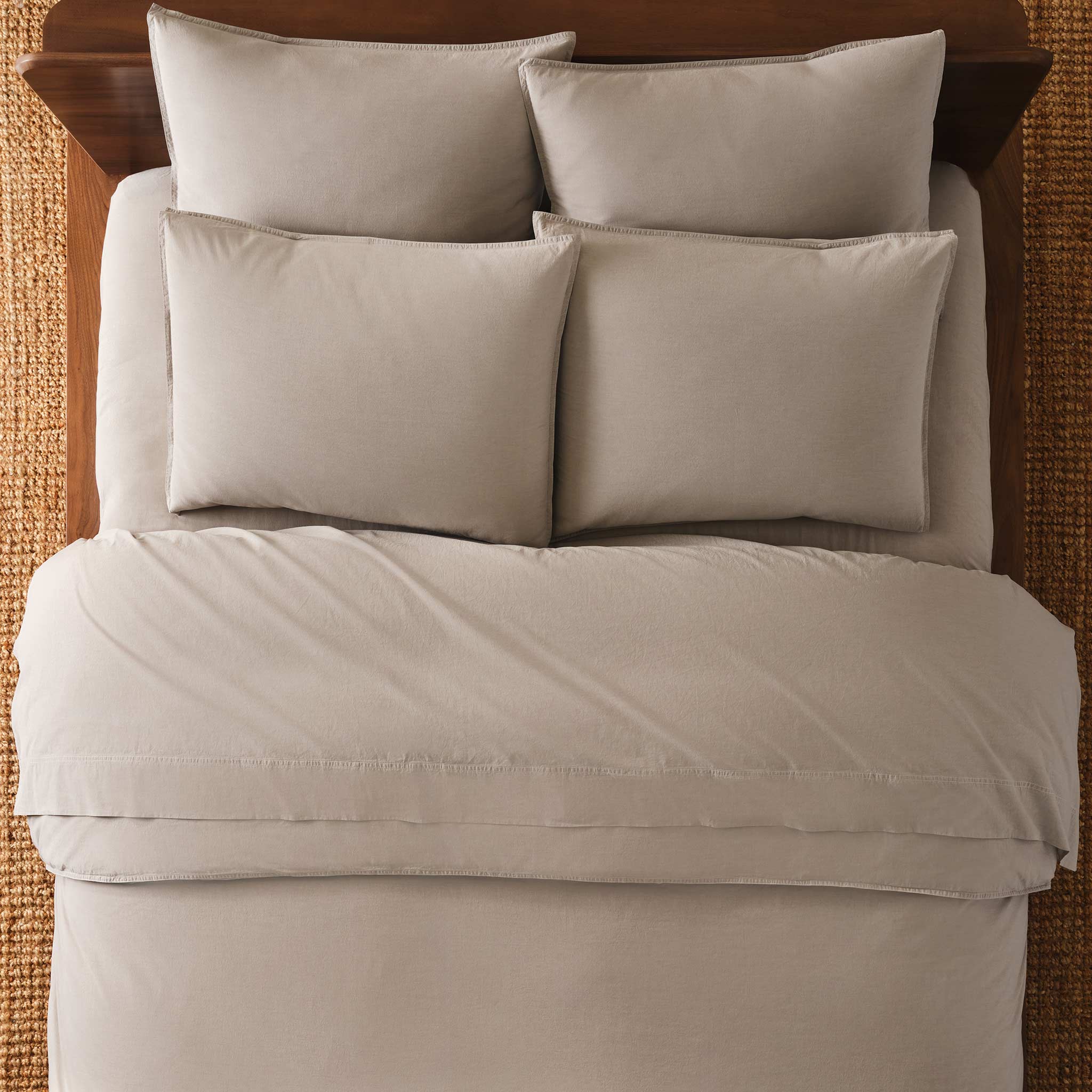 Set of 2 Washed Classic Percale Core Sheet Set Bundle
