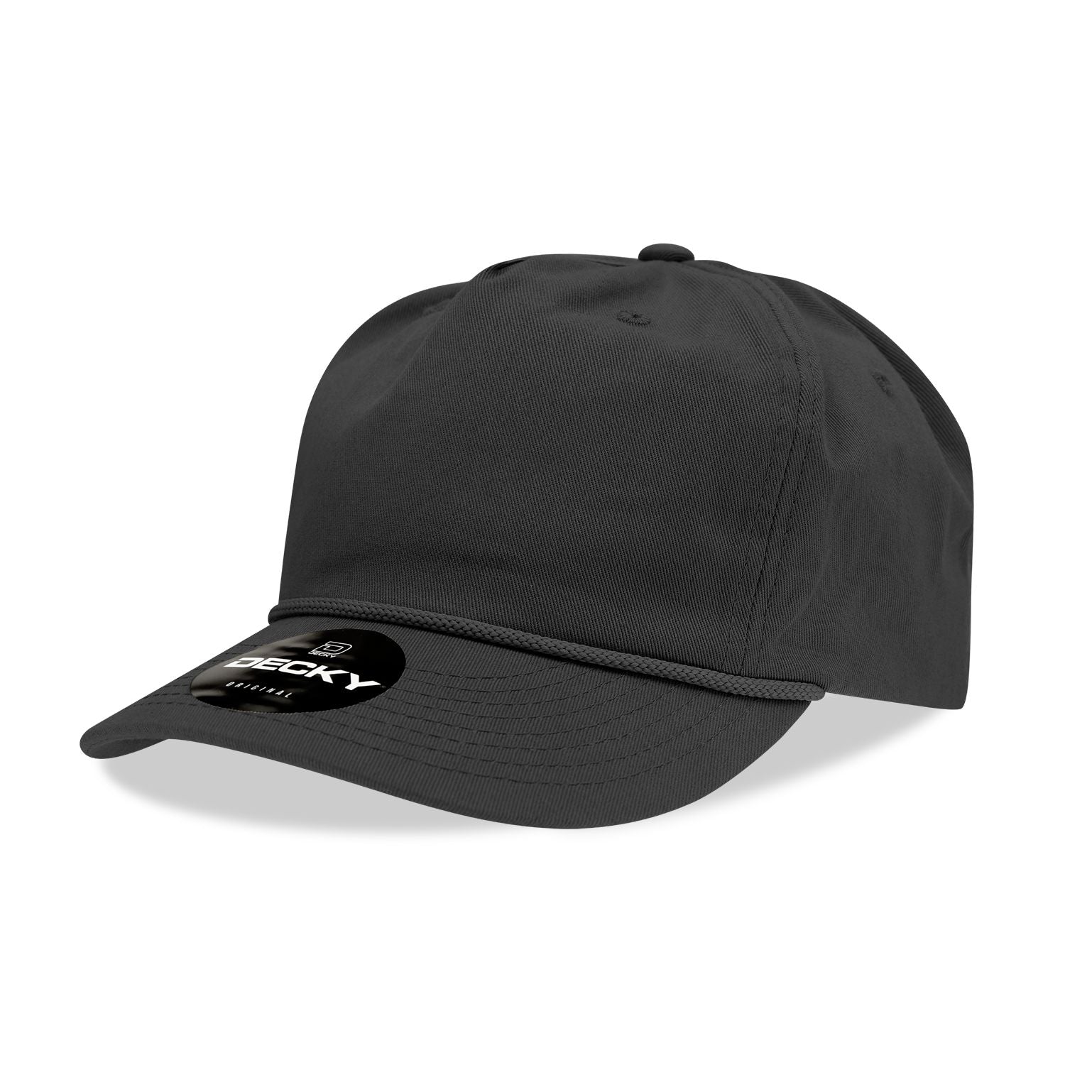 Decky 252 Classic 5-Panel Golf Cap with Rope - Blank