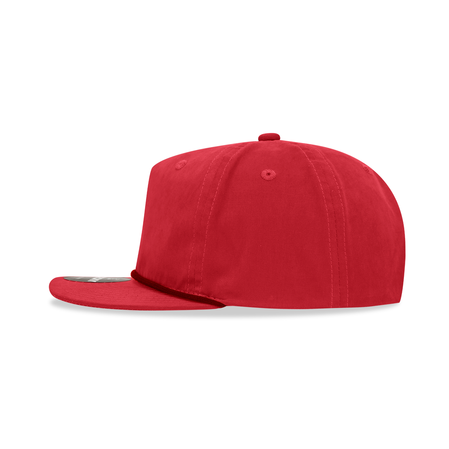 Decky 6032 Classic Rope Hat 5 Panel Flat Bill Cap Snapback - Blank