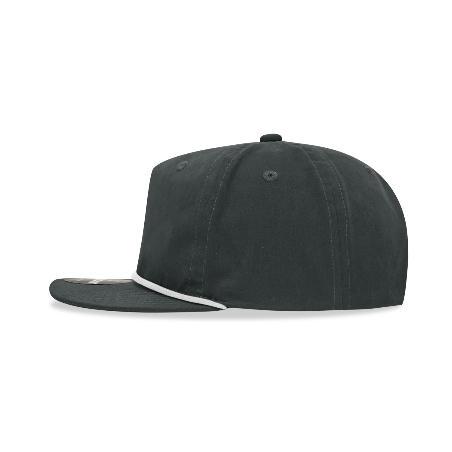 Decky 6032 Classic Rope Hat 5 Panel Flat Bill Cap Snapback - Blank