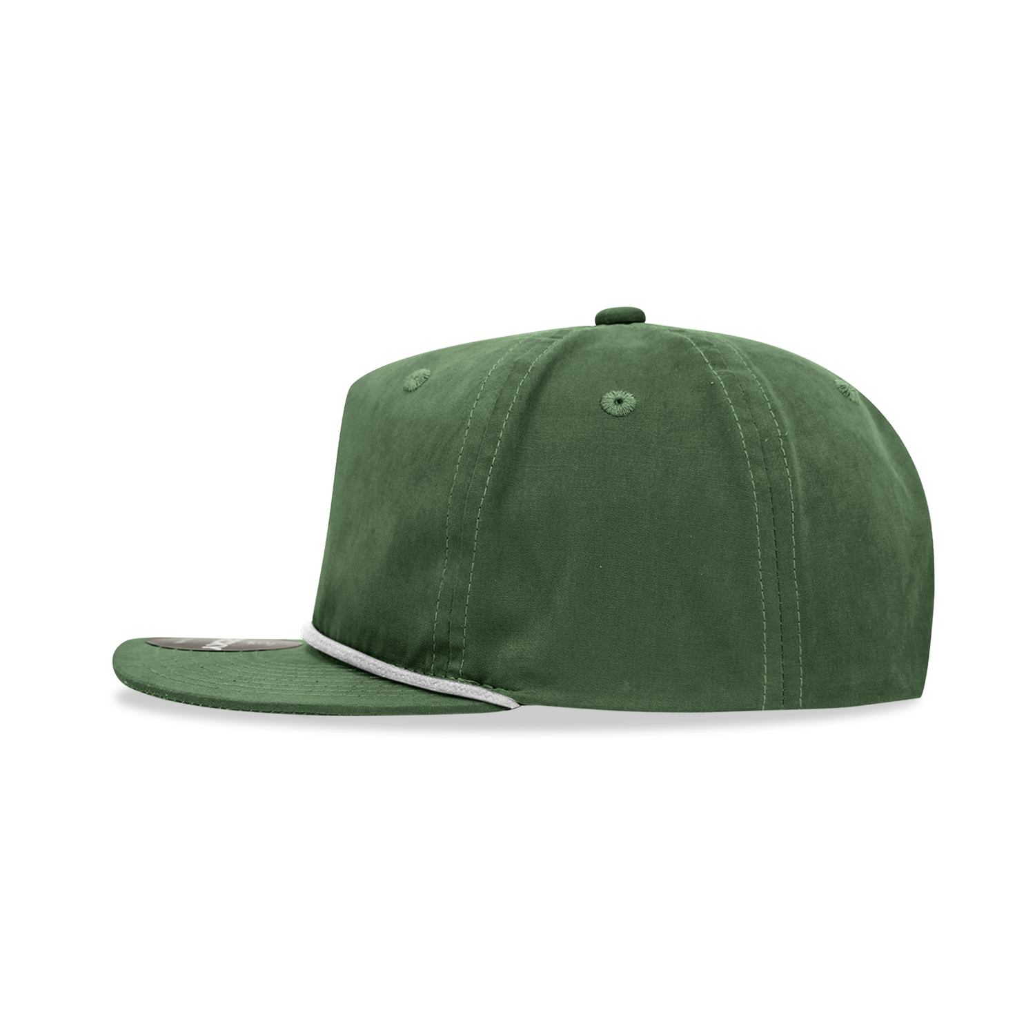 Decky 6032 Classic Rope Hat 5 Panel Flat Bill Cap Snapback - Blank