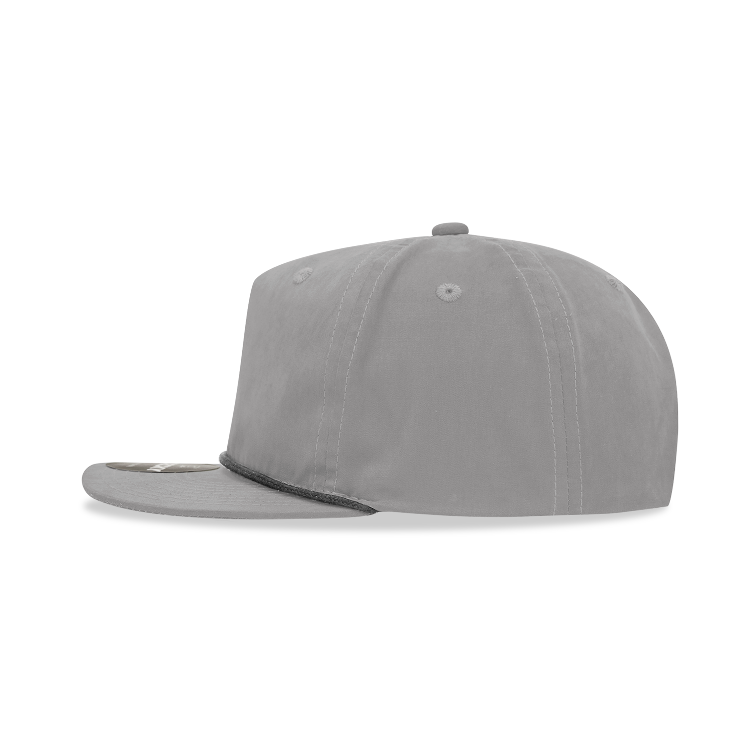 Decky 6032 Classic Rope Hat 5 Panel Flat Bill Cap Snapback - Blank