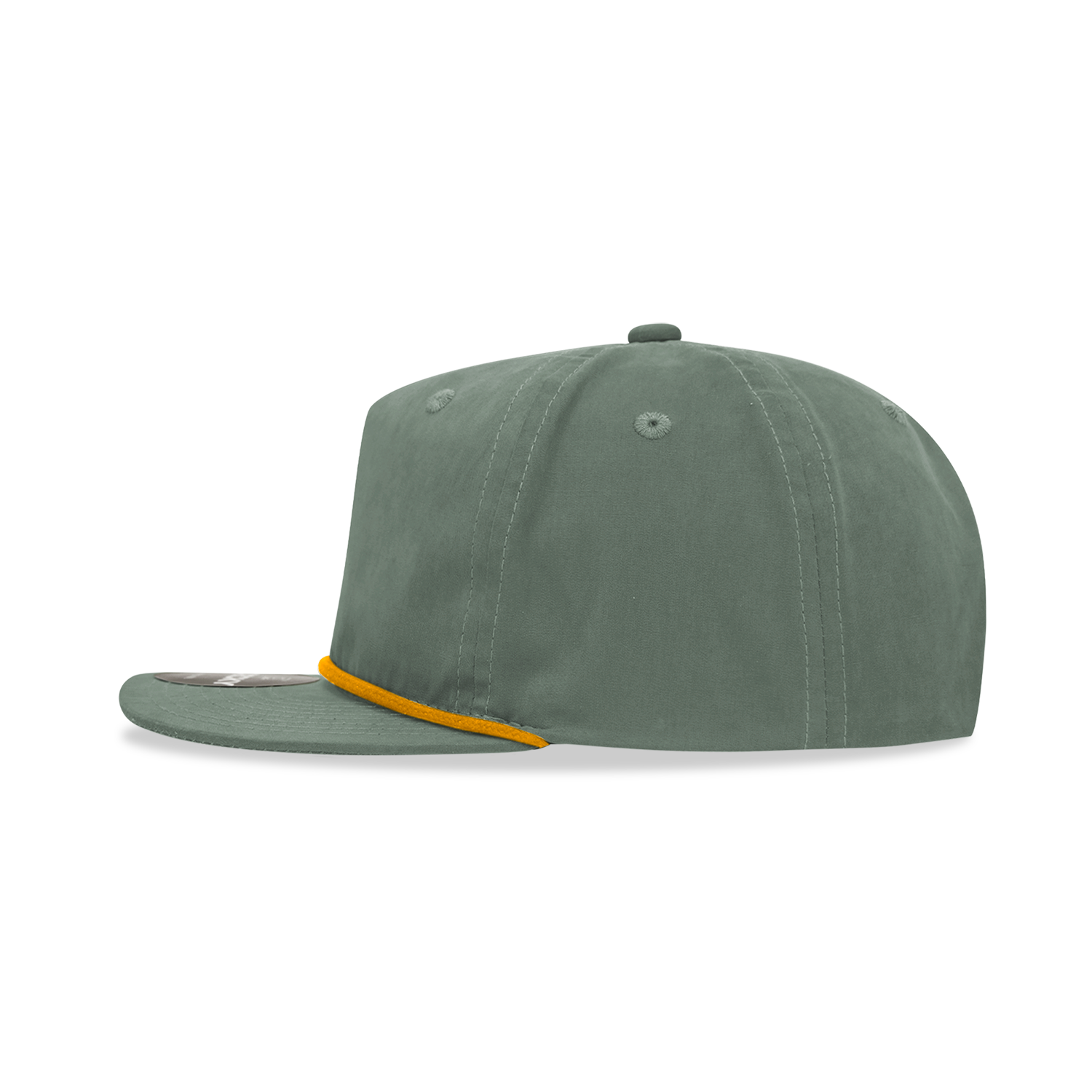 Decky 6032 Classic Rope Hat 5 Panel Flat Bill Cap Snapback - Blank