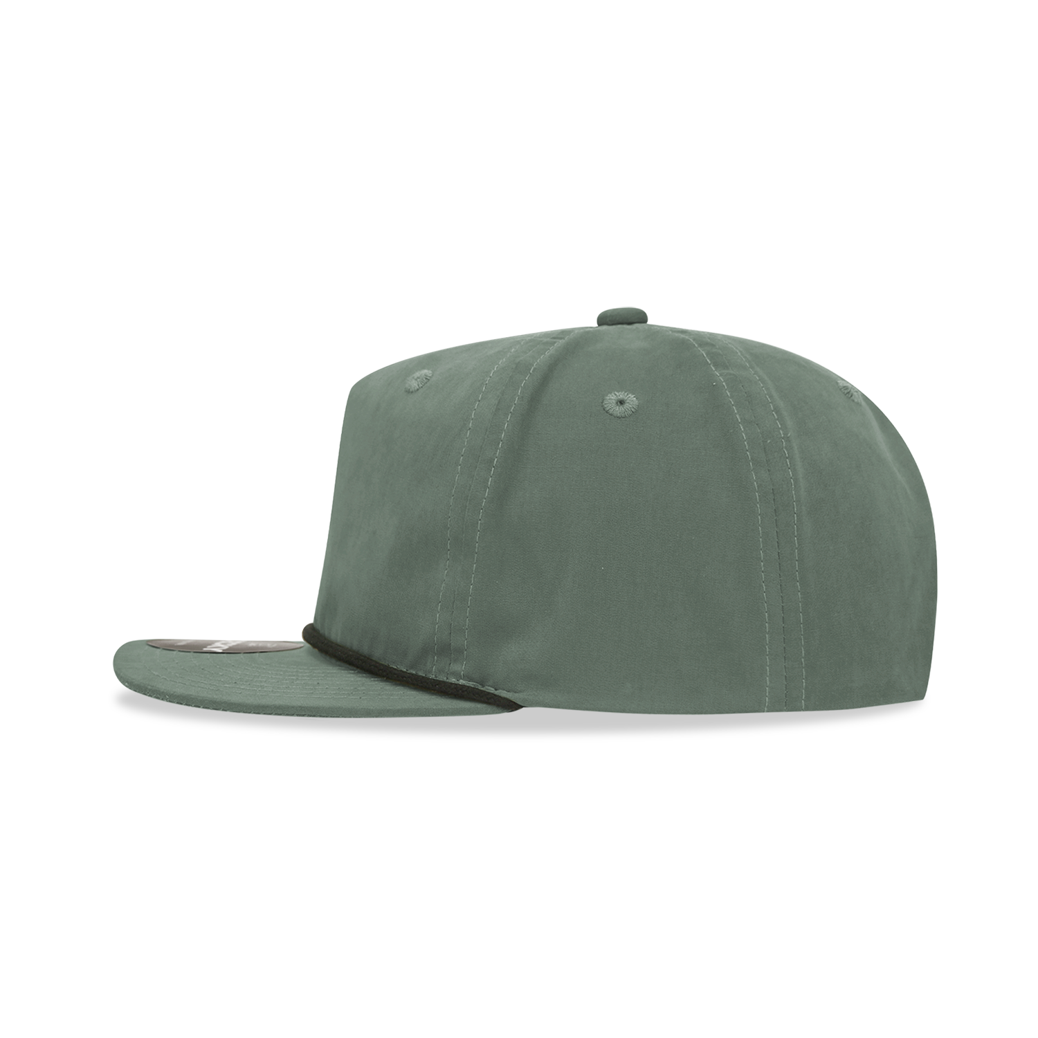 Decky 6032 Classic Rope Hat 5 Panel Flat Bill Cap Snapback - Blank