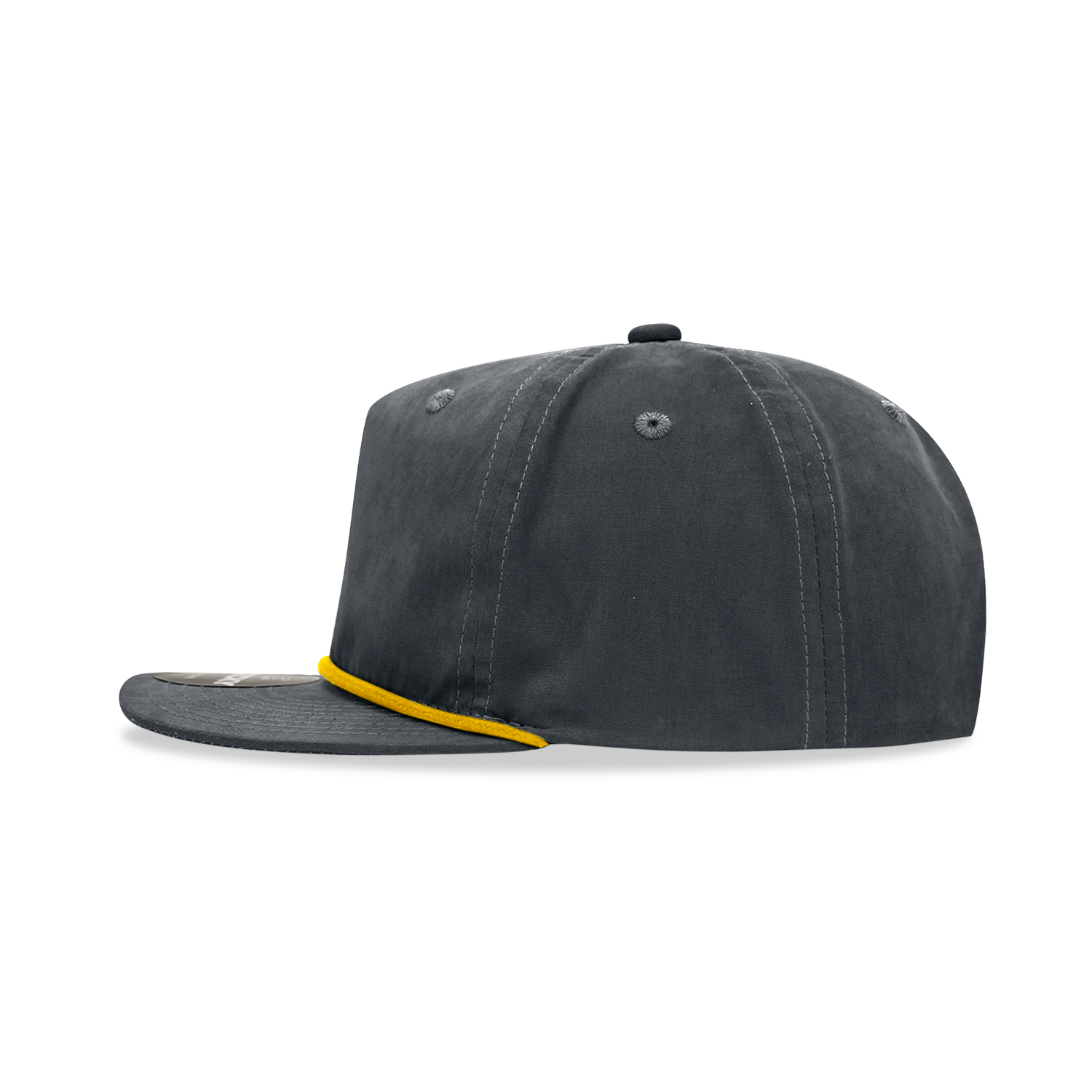 Decky 6032 Classic Rope Hat 5 Panel Flat Bill Cap Snapback - Blank