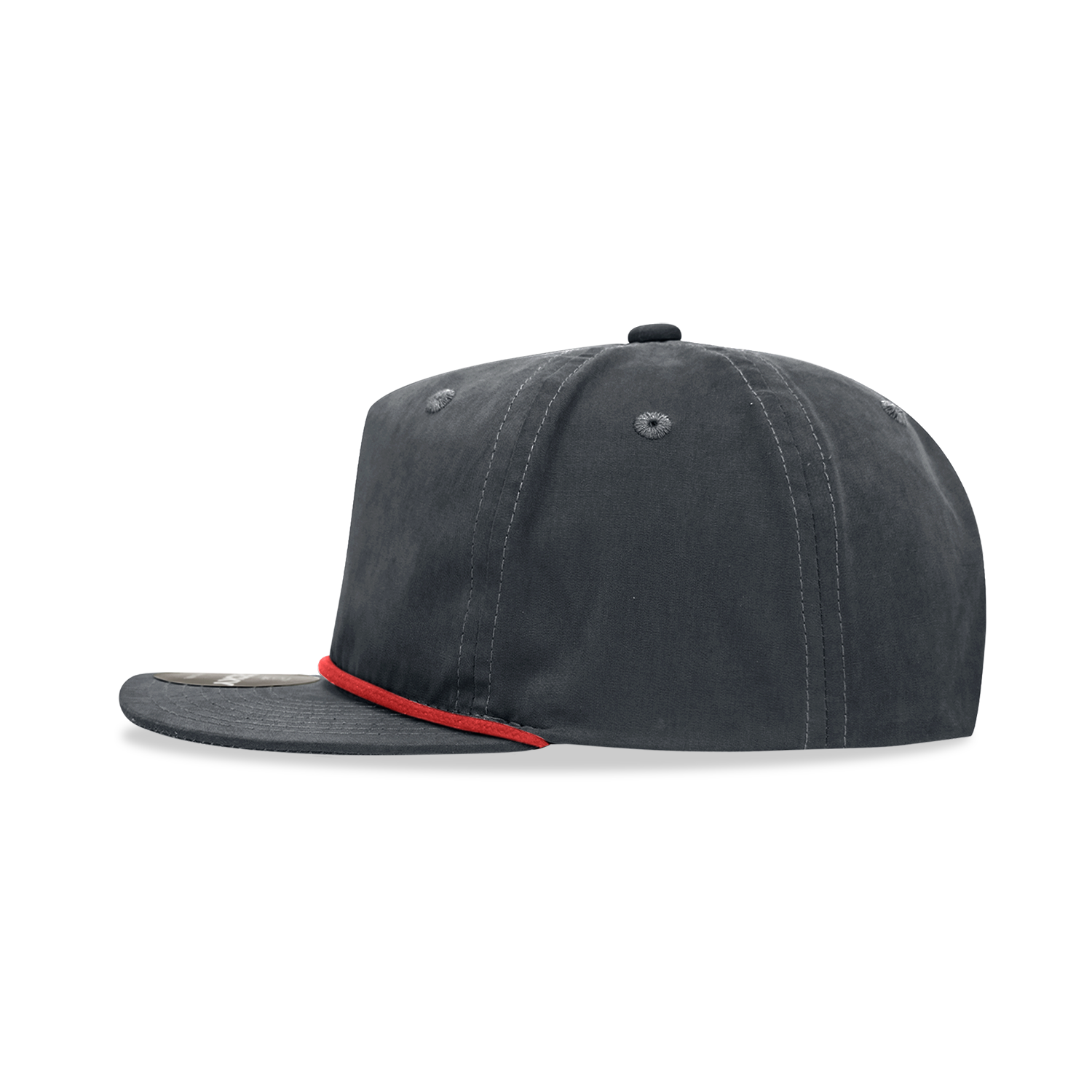 Decky 6032 Classic Rope Hat 5 Panel Flat Bill Cap Snapback - Blank