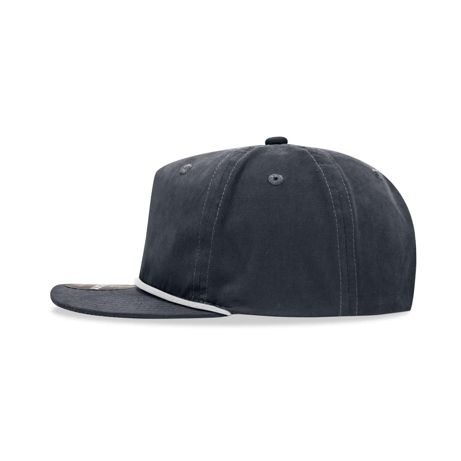 Decky 6032 Classic Rope Hat 5 Panel Flat Bill Cap Snapback - Blank