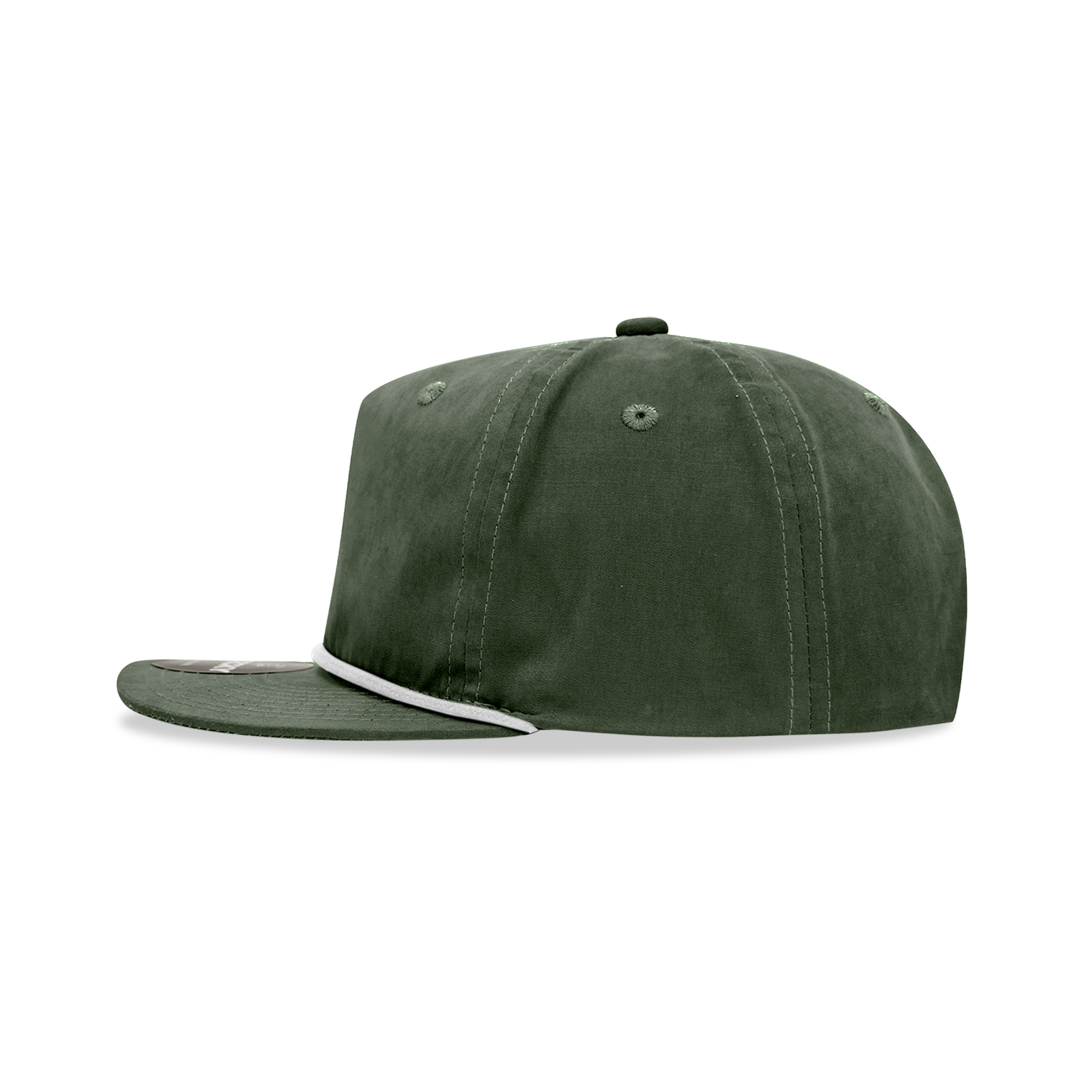 Decky 6032 Classic Rope Hat 5 Panel Flat Bill Cap Snapback - Blank