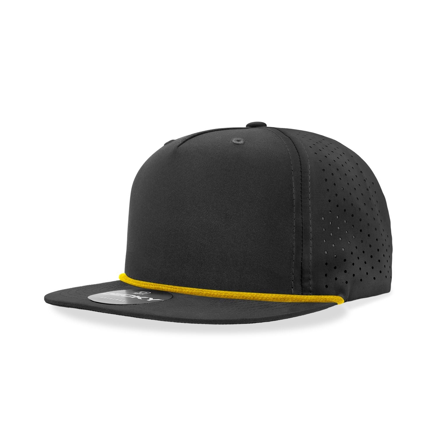 Decky 6226 5 Panel High Profile Relaxed Perforated Performance Rope Hat - Blank