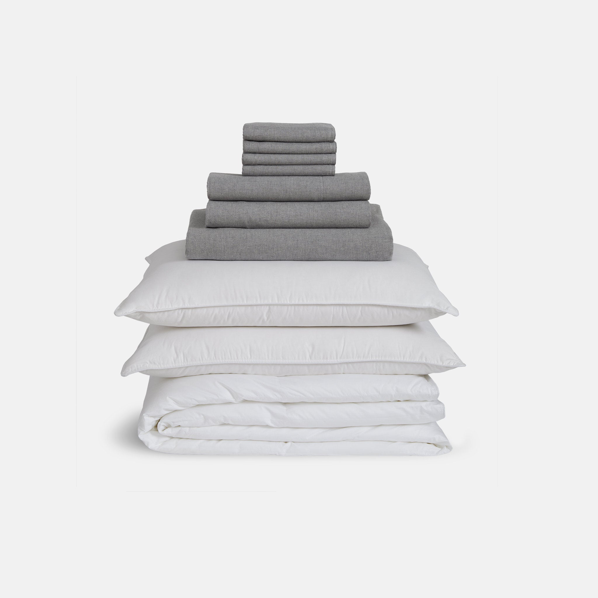 Heathered Cashmere Bedding Move-In Bundle