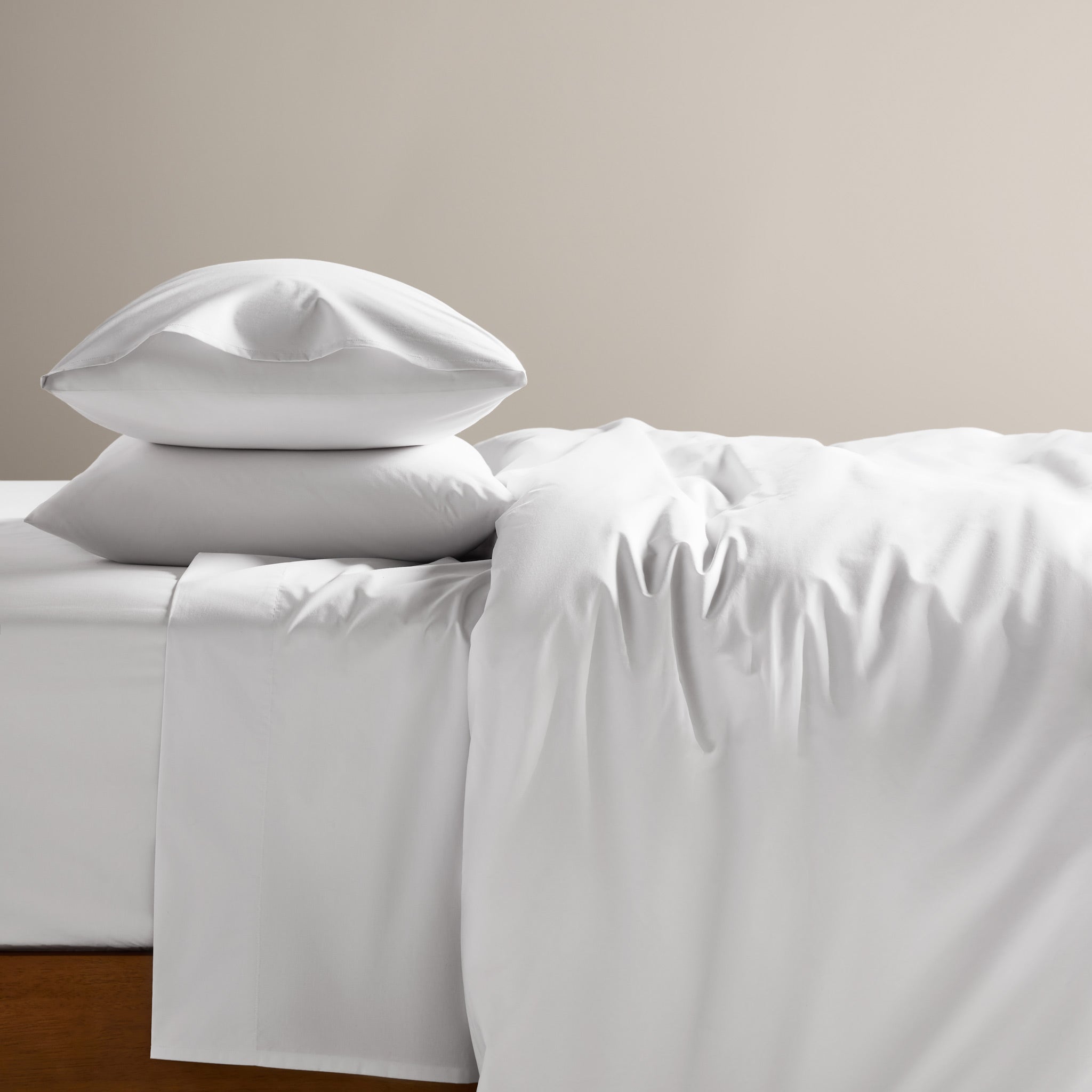 Classic Percale No Flat Sheet Set Bundle