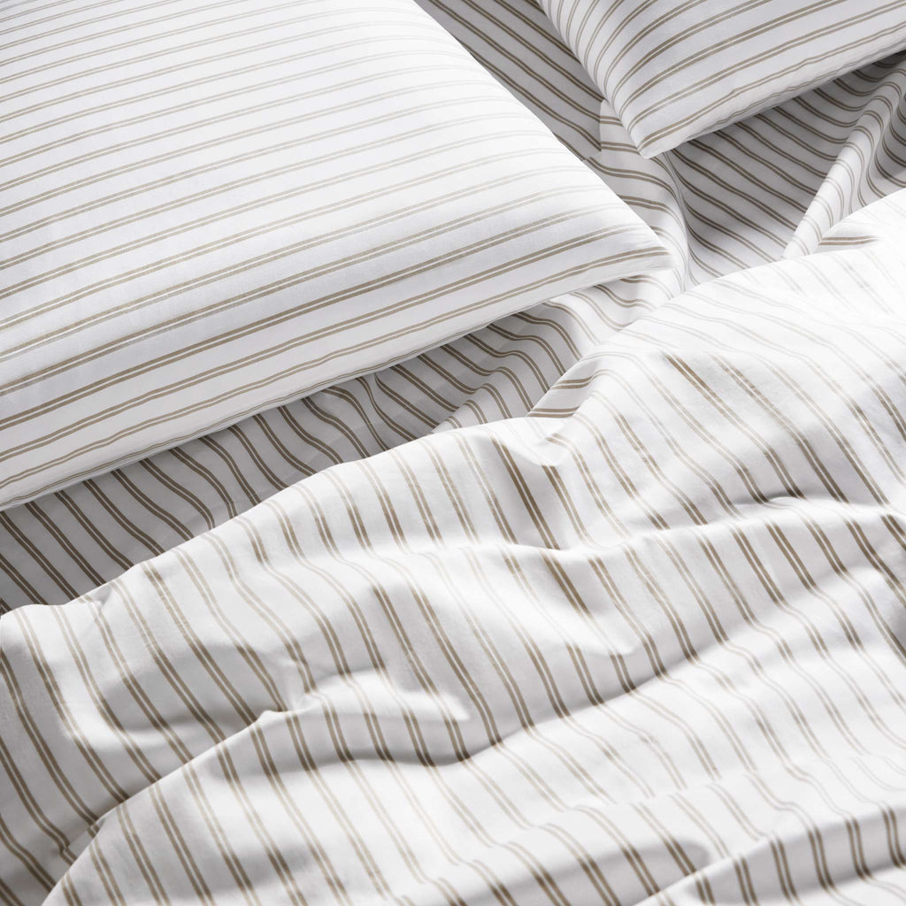 Classic Percale No Flat Sheet Set Bundle