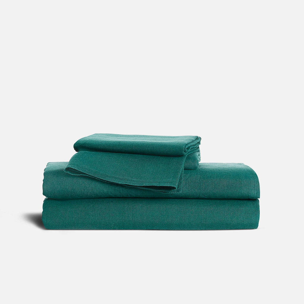 Washed European Linen Core Sheet Set
