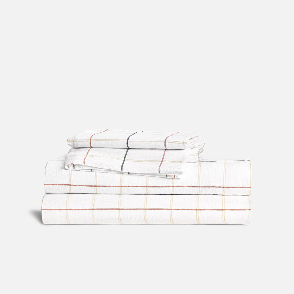 Washed European Linen Core Sheet Set