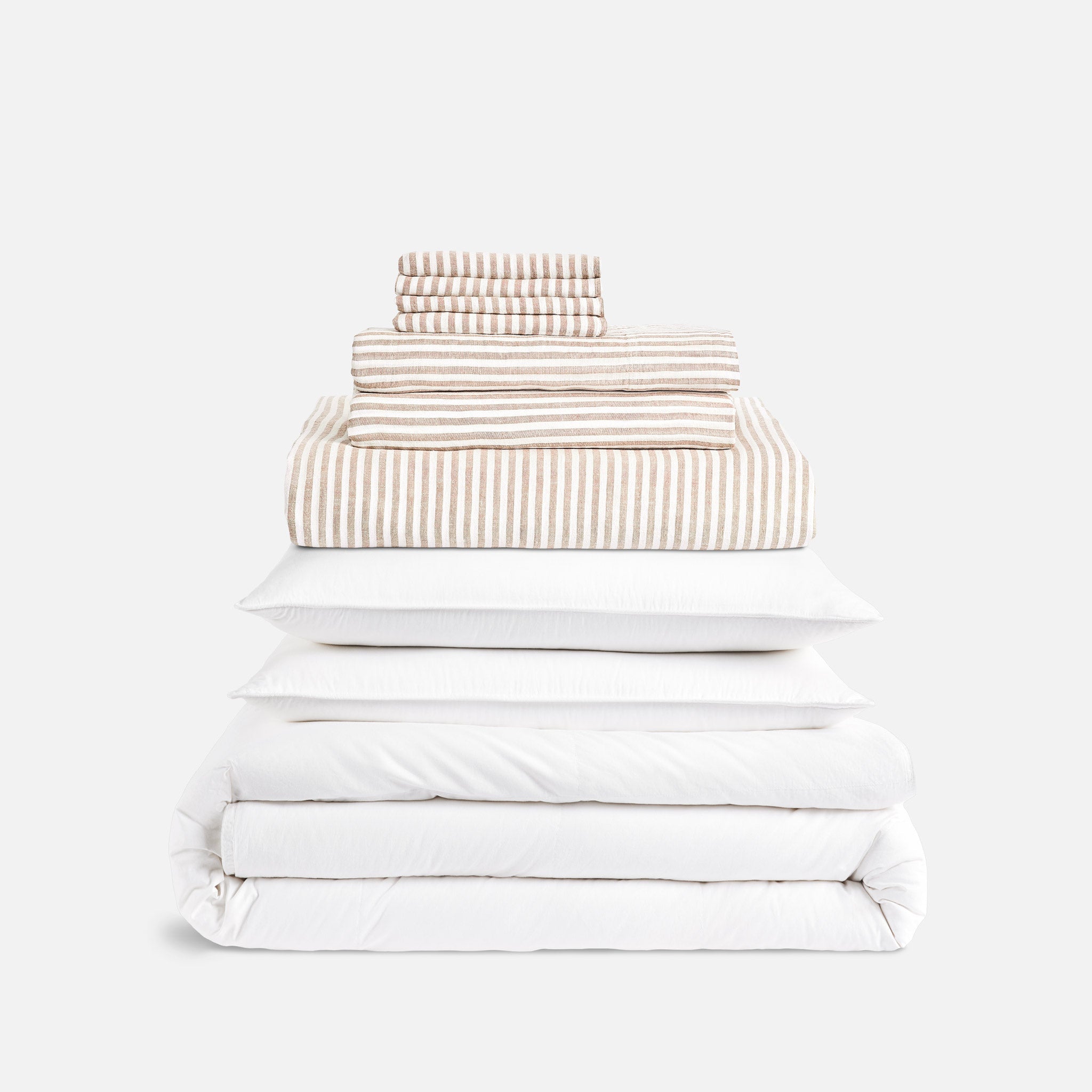 Washed European Linen Bedding Move-In Bundle