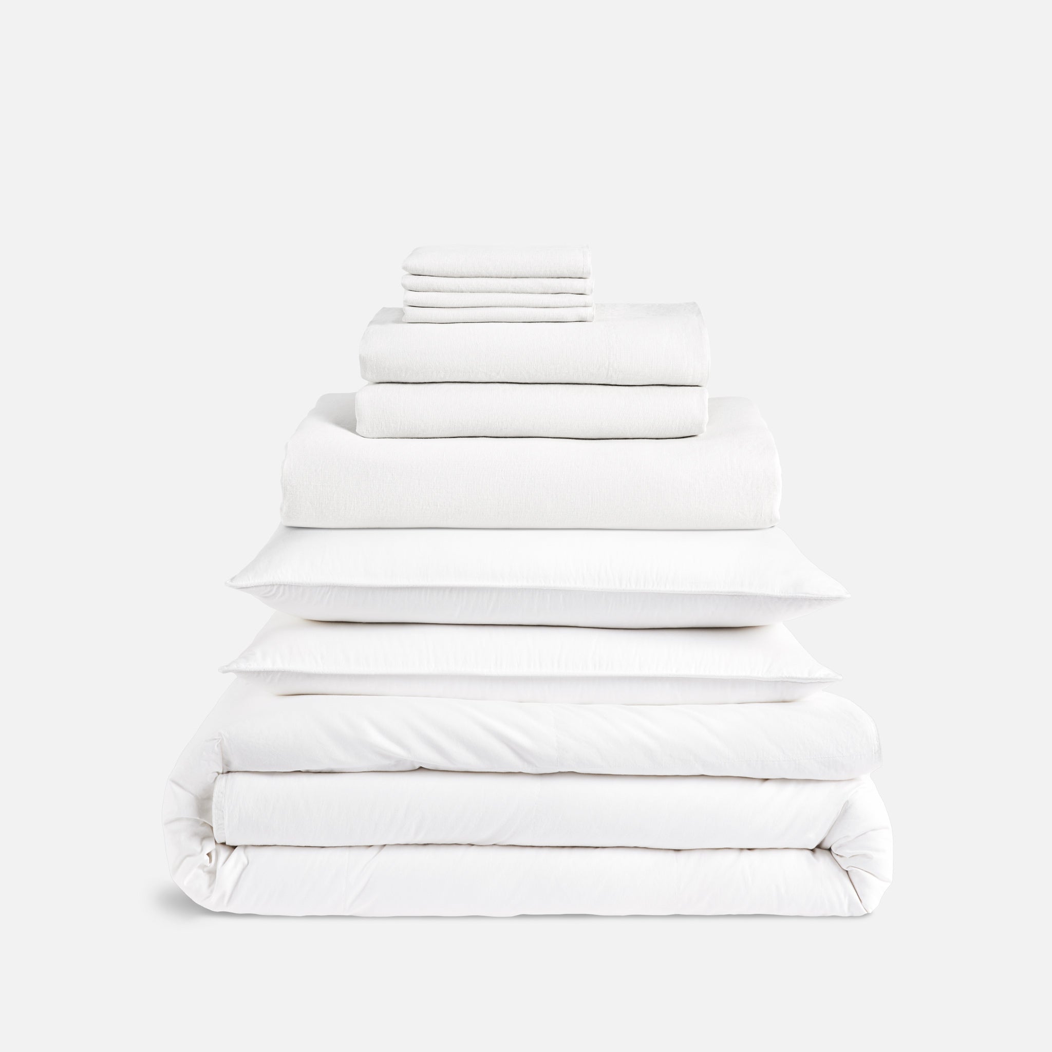 Washed European Linen Bedding Move-In Bundle