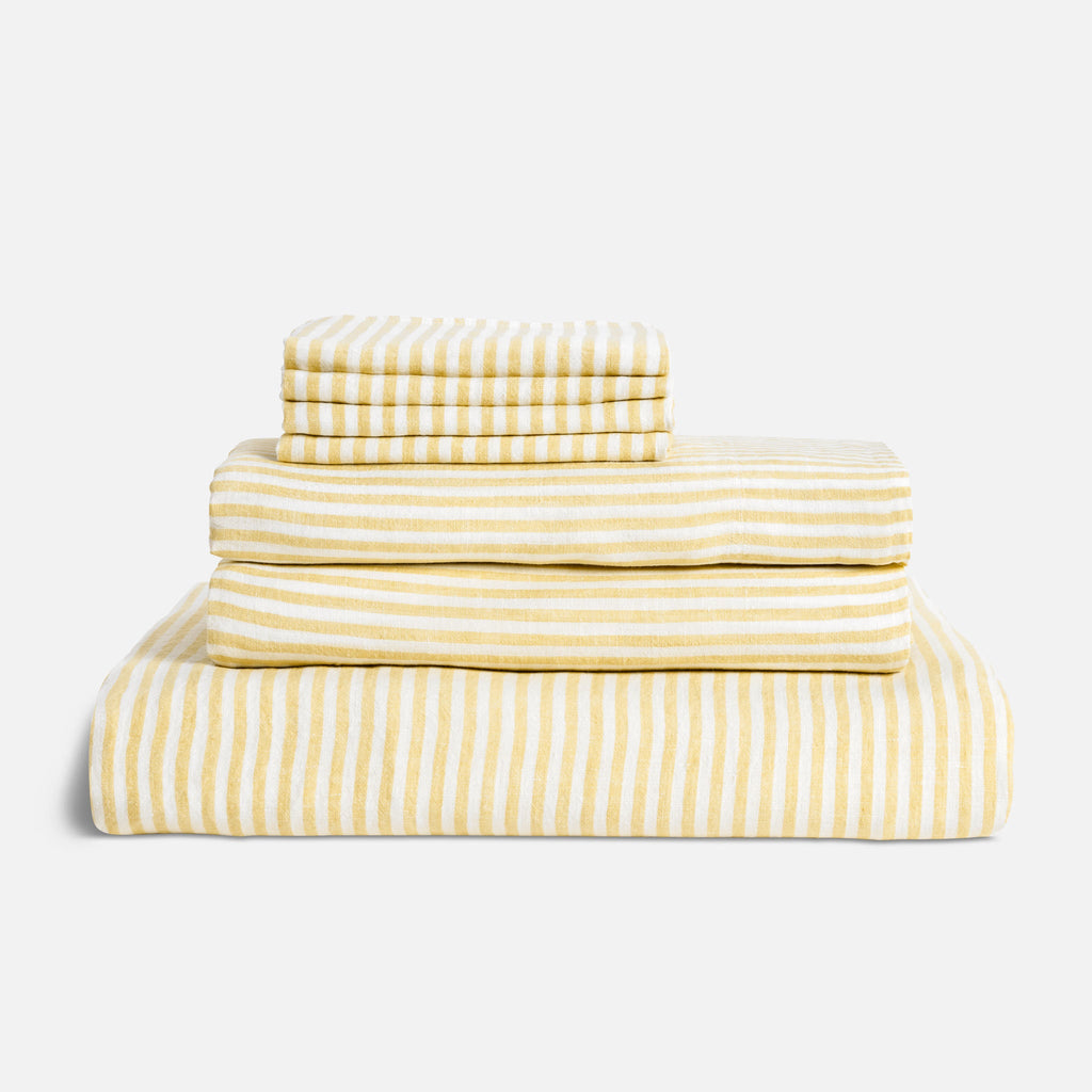 Washed European Linen Hardcore Sheet Bundle