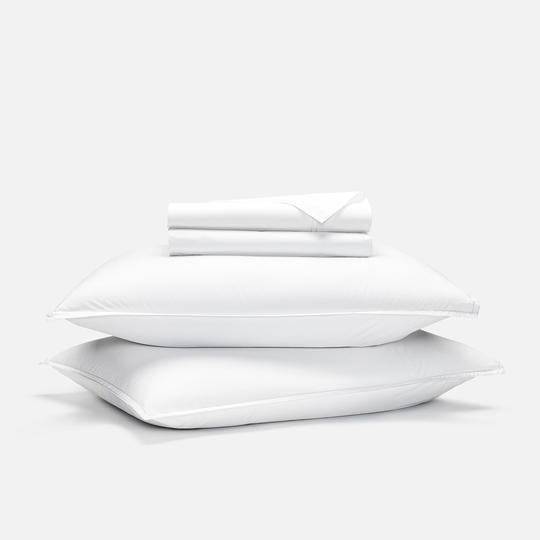 Set of 2 Washed Classic Percale Core Sheet Set Bundle