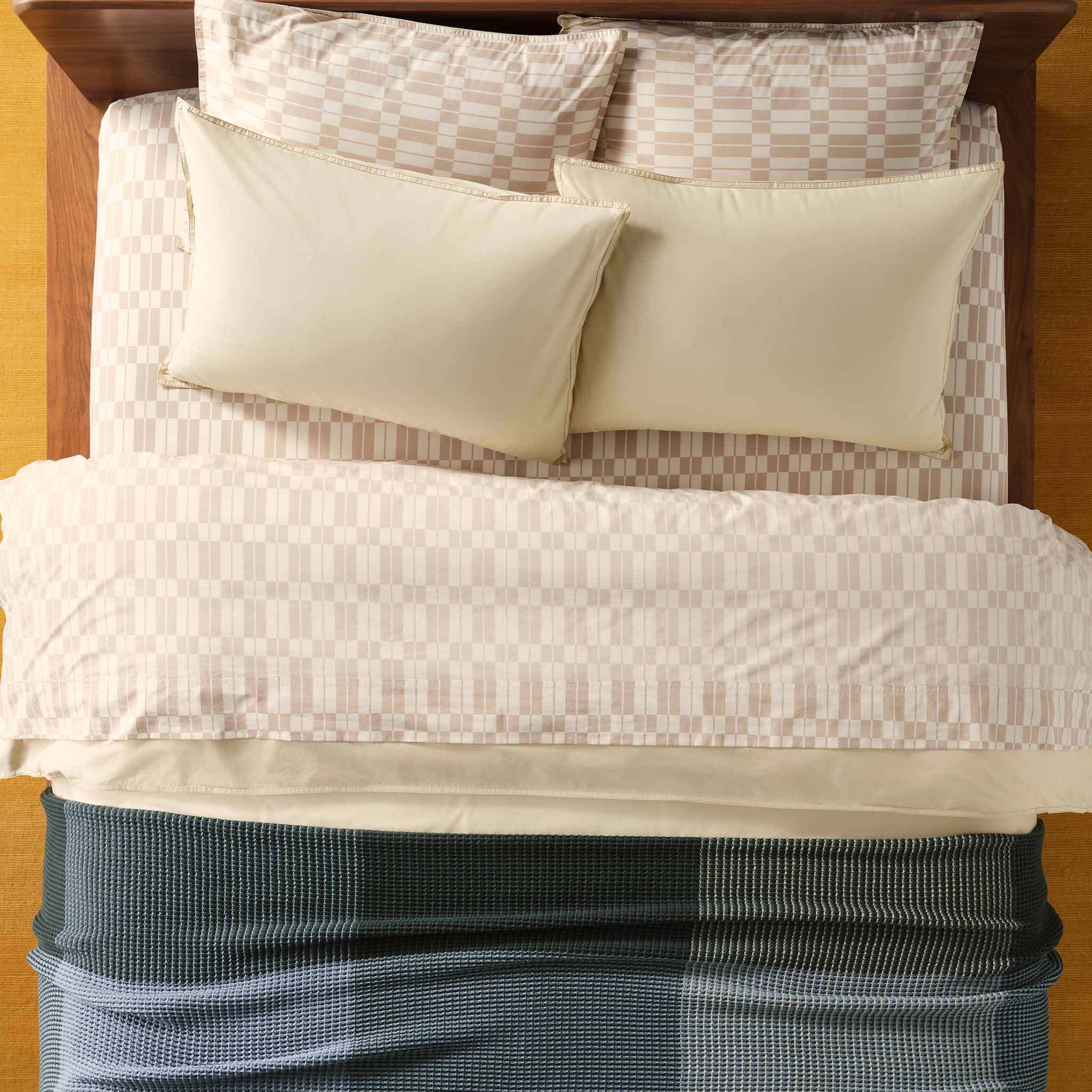 Washed Classic Percale Duvet Set