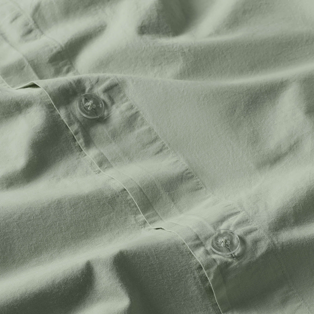 Washed Classic Percale Duvet Set