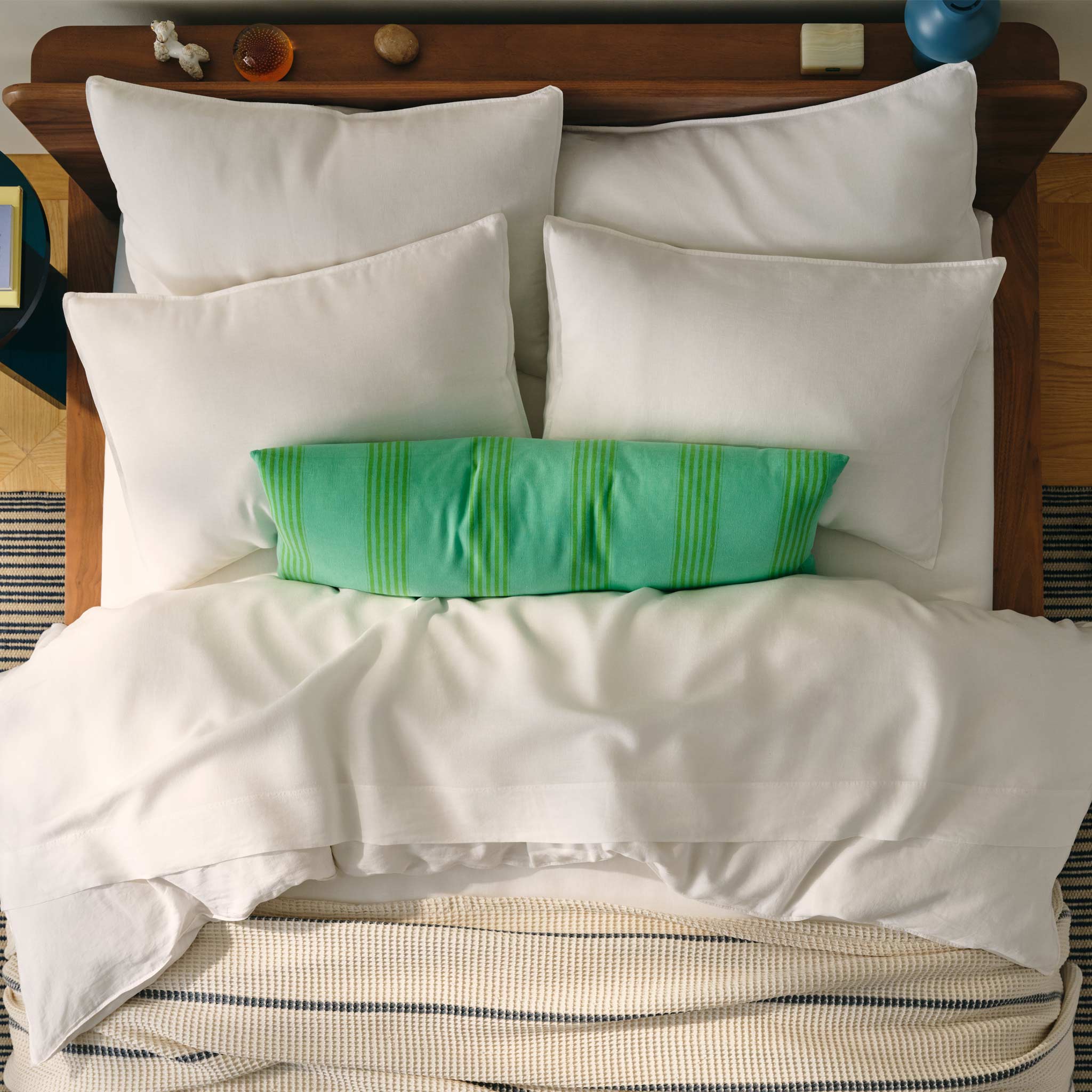 Washed European Linen Core Sheet Set