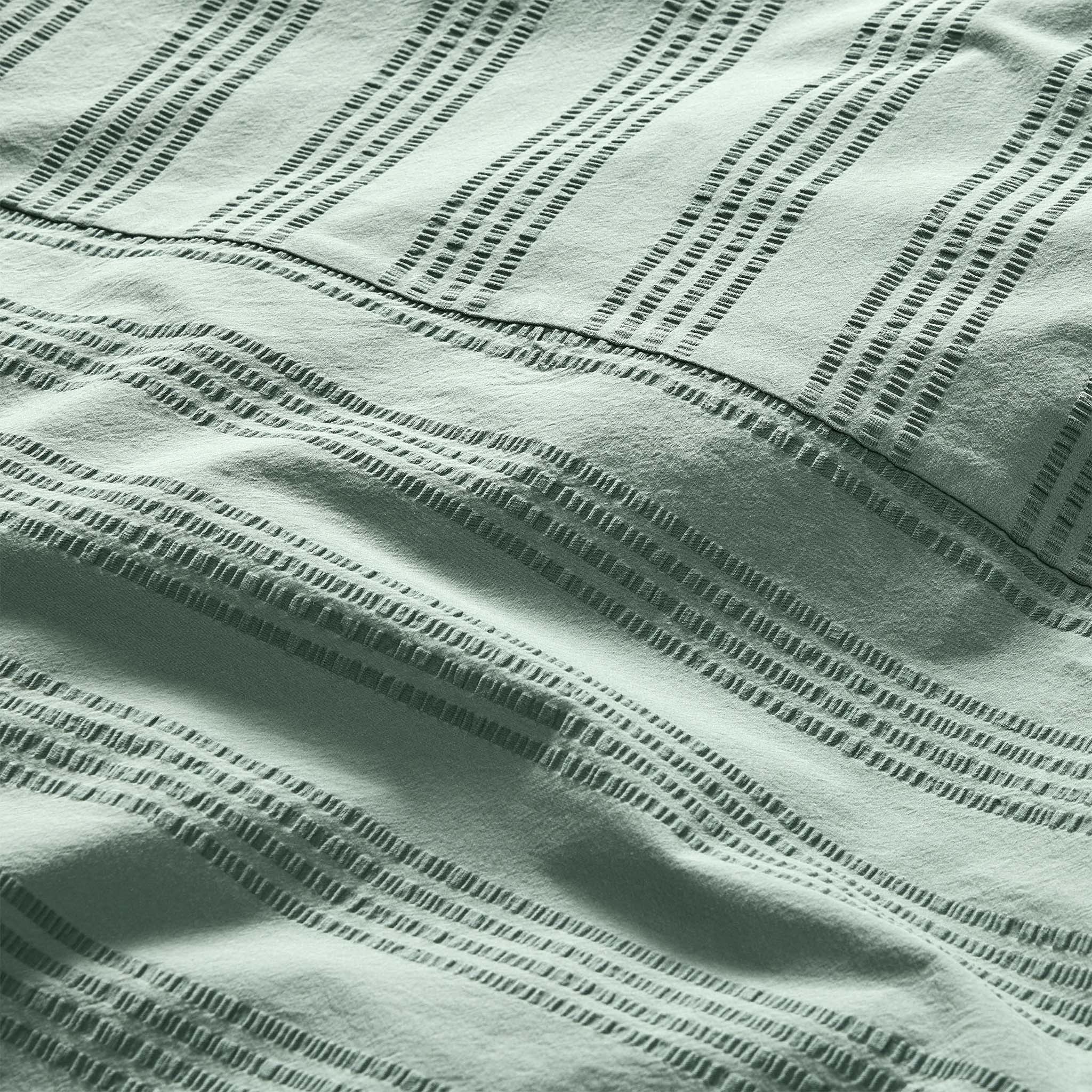 Seersucker Classic Percale Duvet Cover