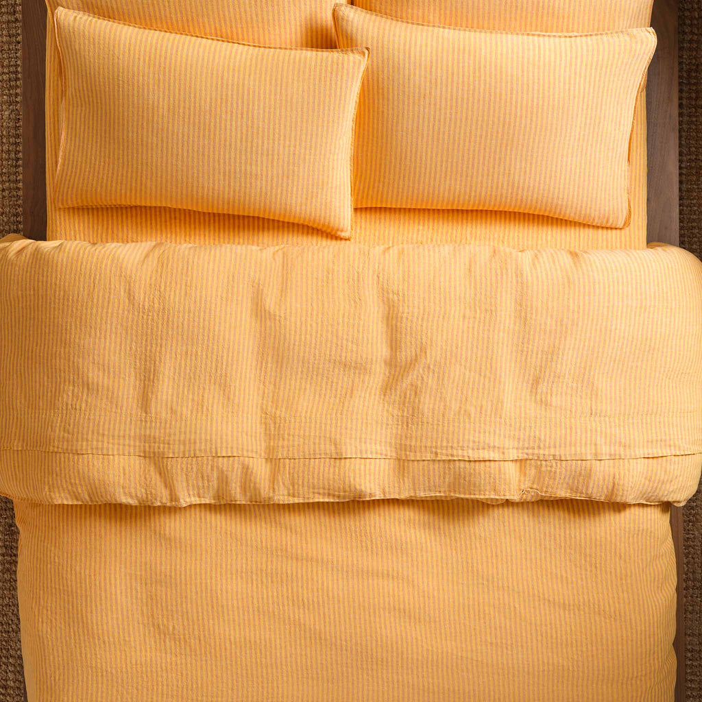 Washed European Linen Duvet Set