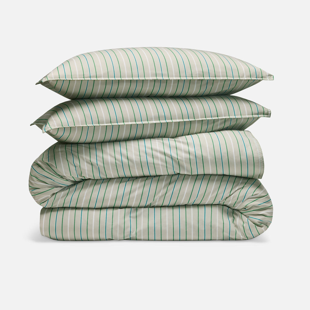Washed Classic Percale Duvet Set