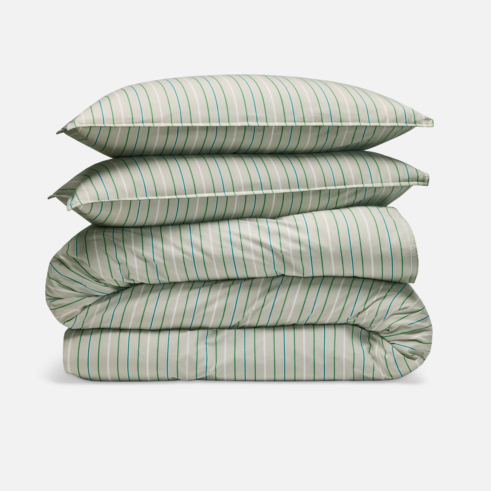 Washed Classic Percale Duvet Set