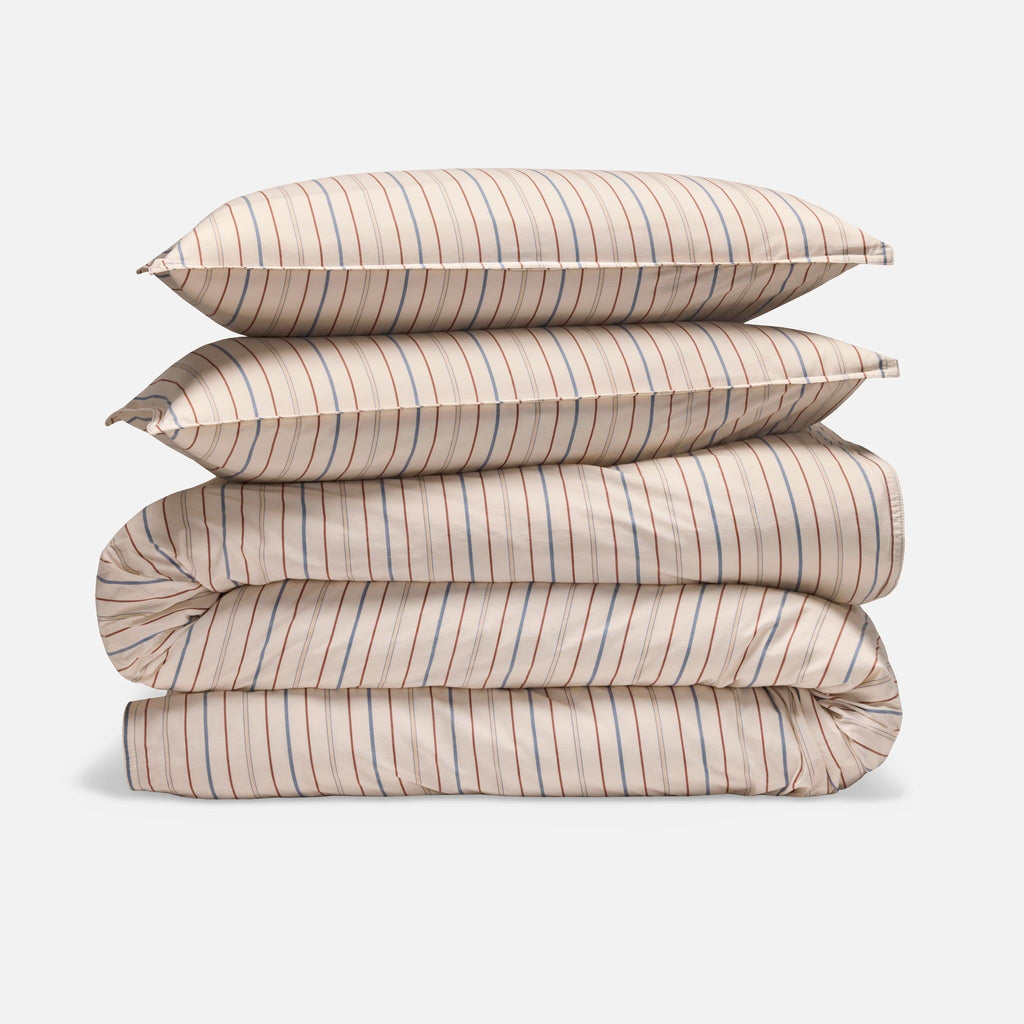 Washed Classic Percale Duvet Set