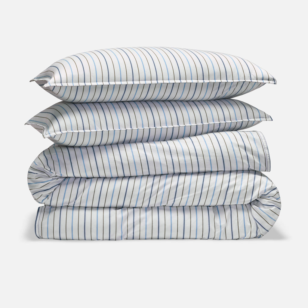 Washed Classic Percale Duvet Set