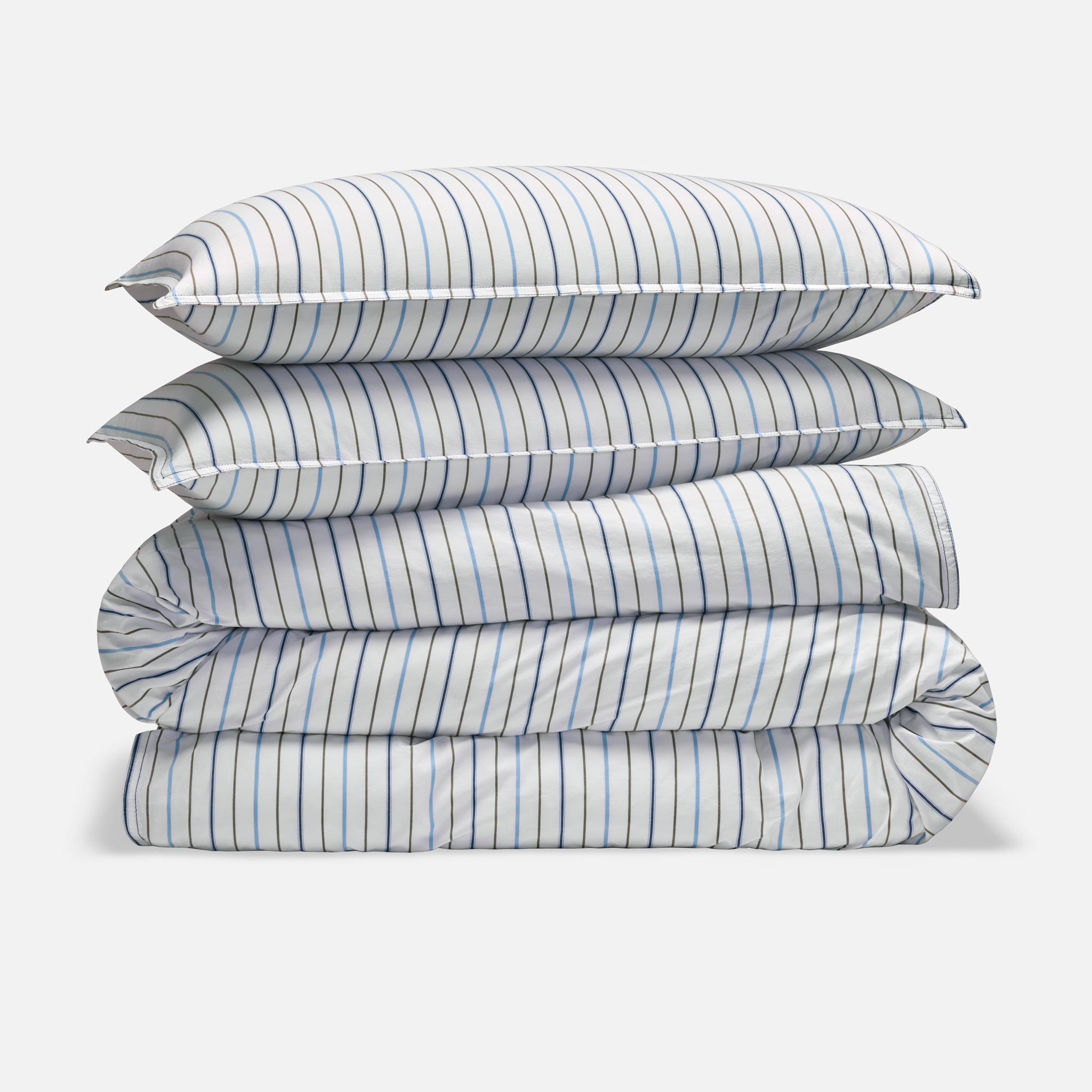 Washed Classic Percale Duvet Set