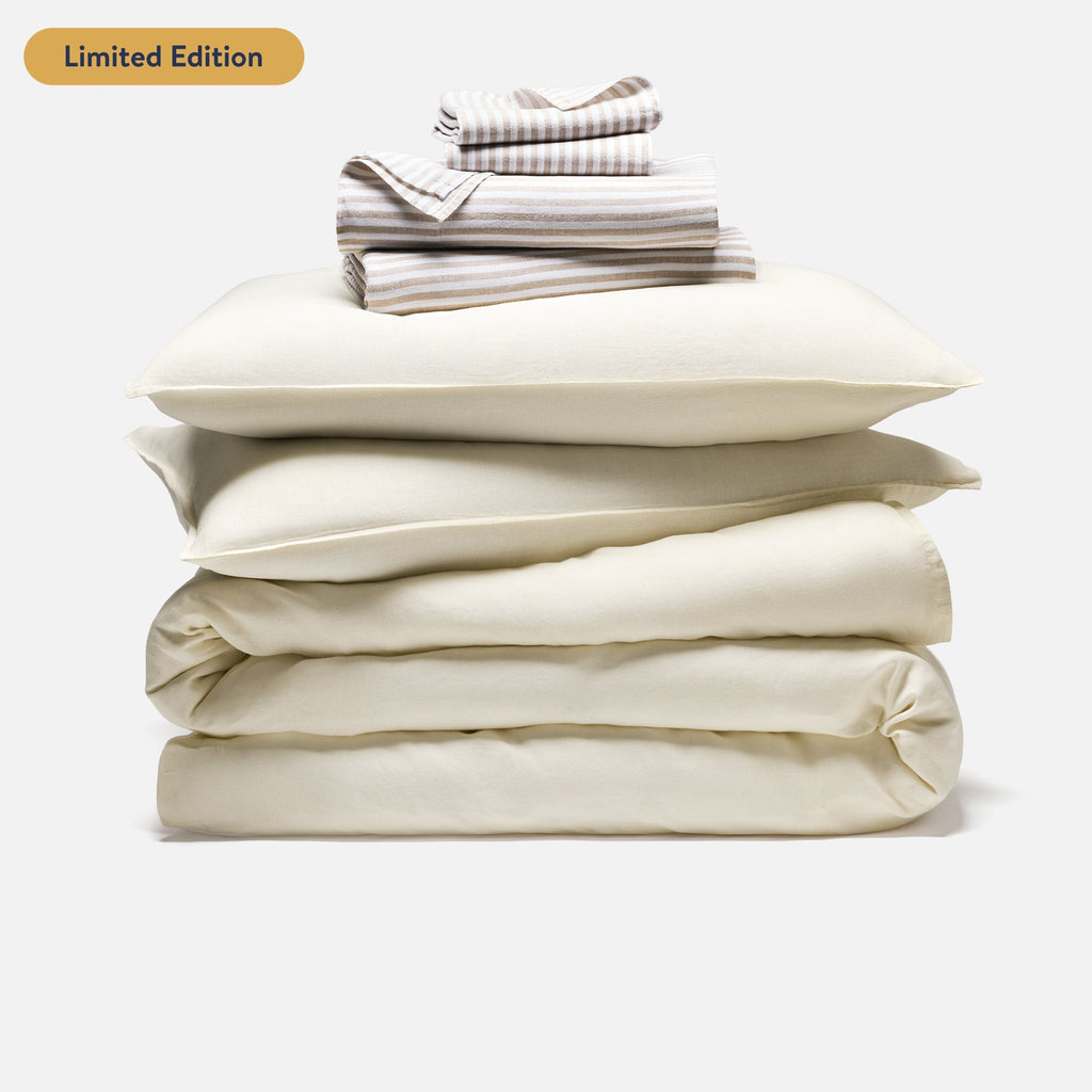 Washed European Linen Hardcore Sheet Bundle