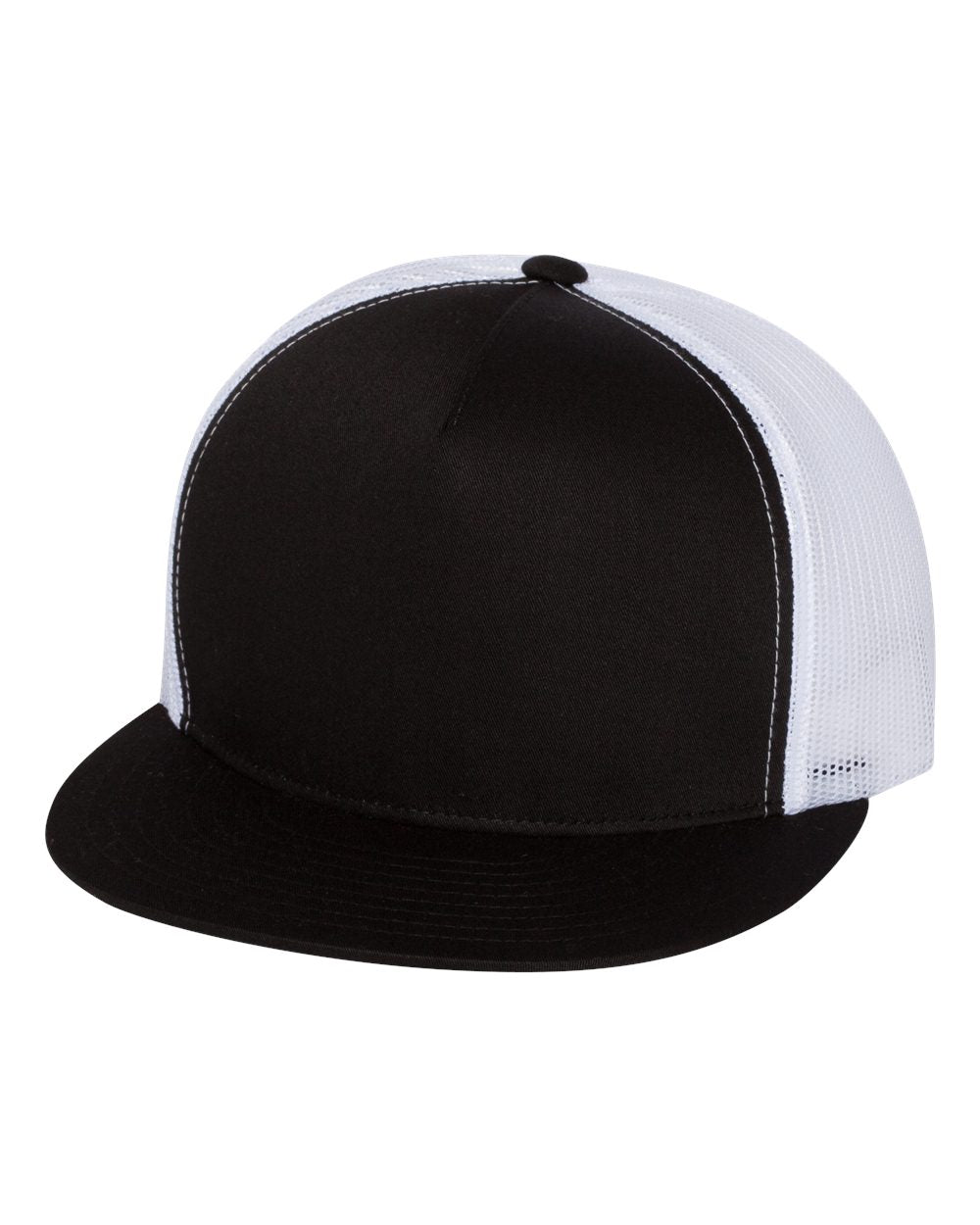 YP Classics, Yupoong 6006 Flat Bill Trucker Cap - Blank
