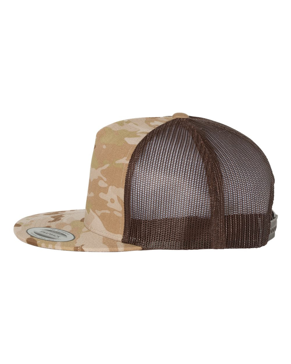 YP Classics, Yupoong 6006 Flat Bill Trucker Cap - Blank