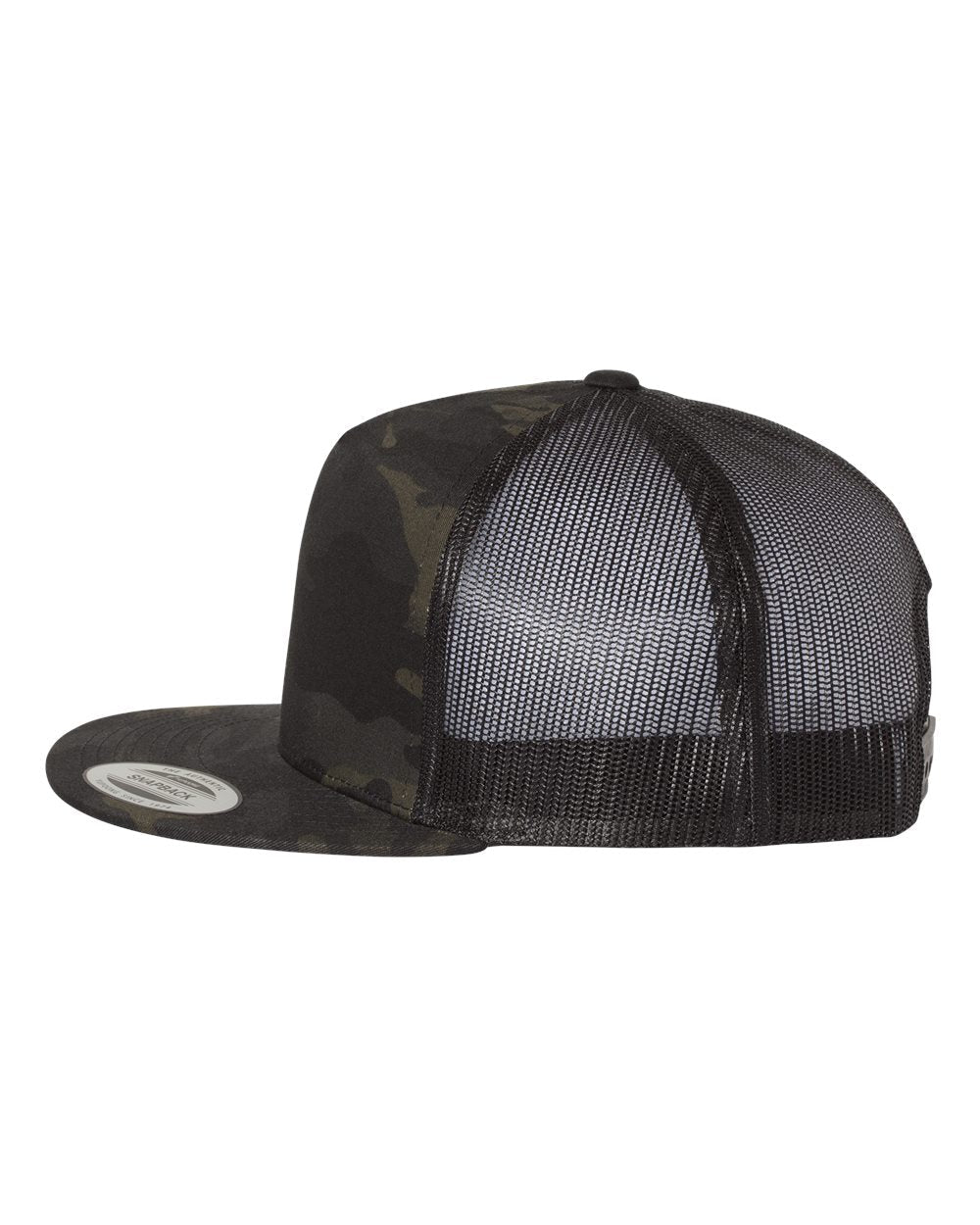 YP Classics, Yupoong 6006 Flat Bill Trucker Cap - Blank