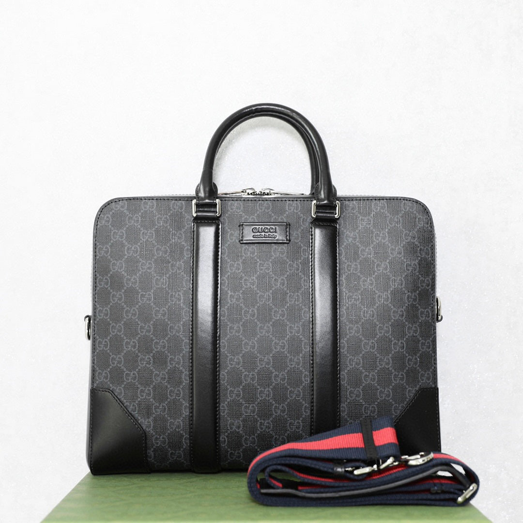 Gucci GG Black Briefcase – 474135