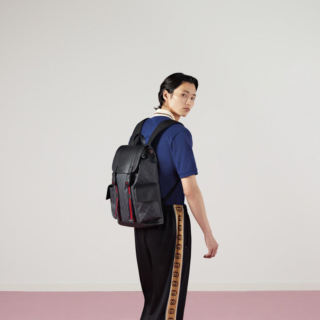 Gucci GG Black Backpack – 495563