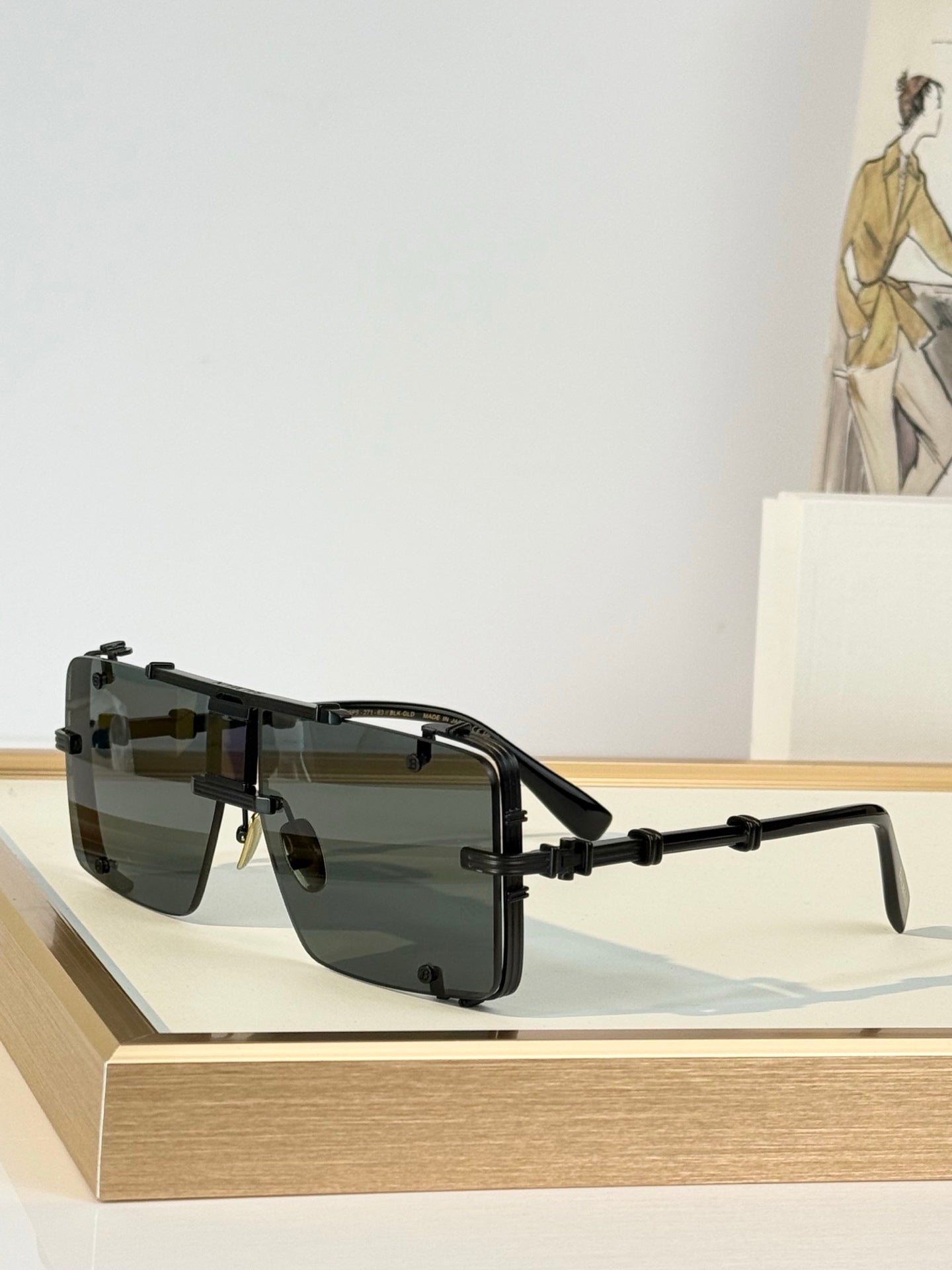Balmain Sunglasses – BPS-271-63//BLK-GLD