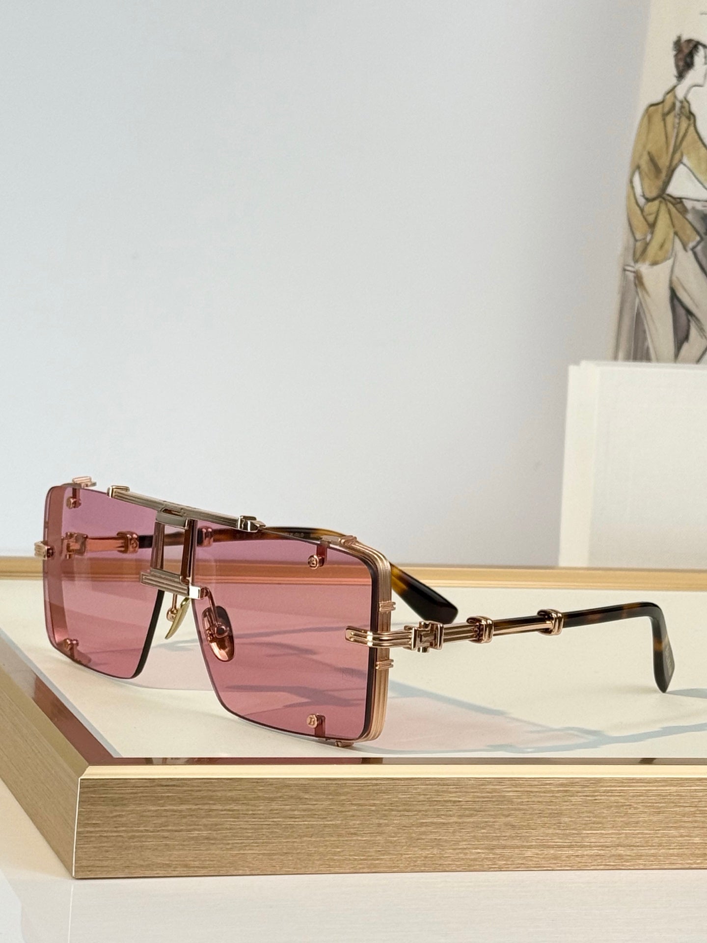 Balmain Sunglasses – BPS-271-63//BLK-GLD