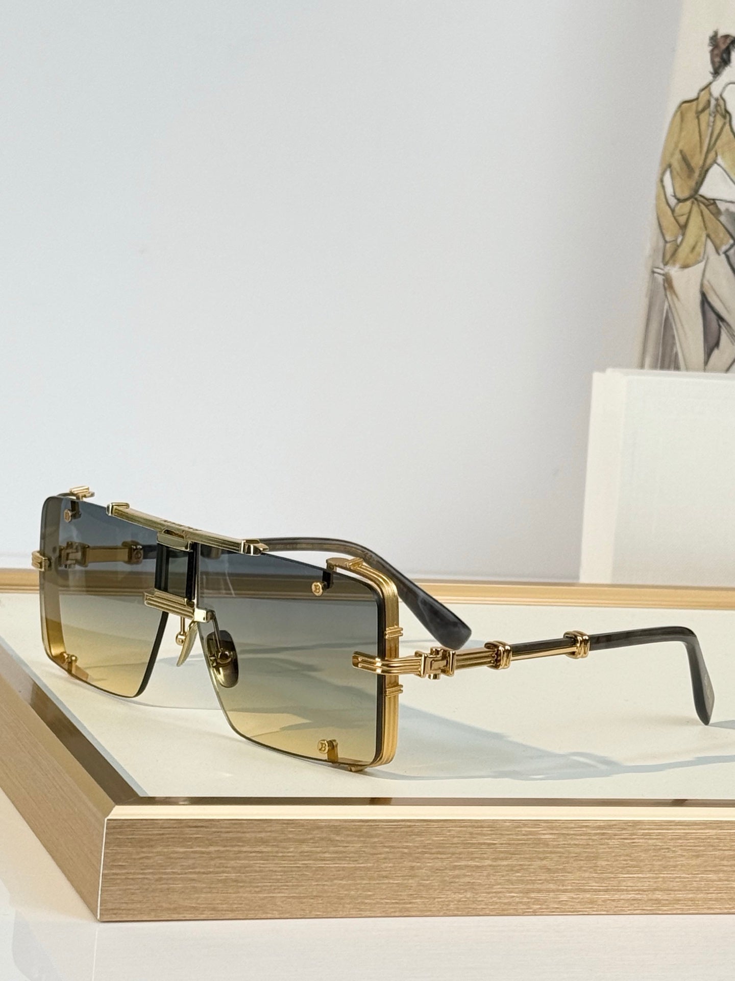 Balmain Sunglasses – BPS-271-63//BLK-GLD
