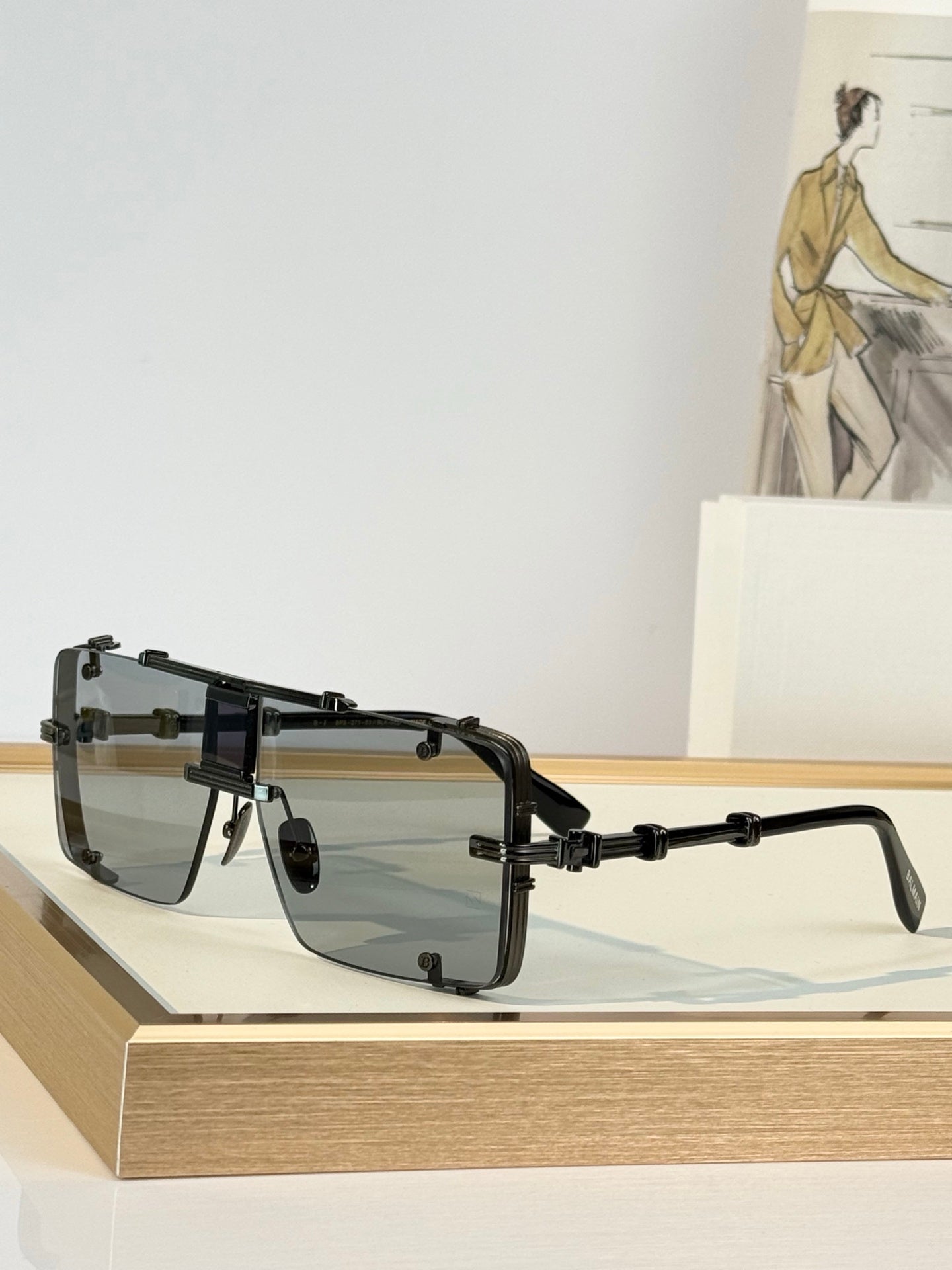 Balmain Sunglasses – BPS-271-63//BLK-GLD