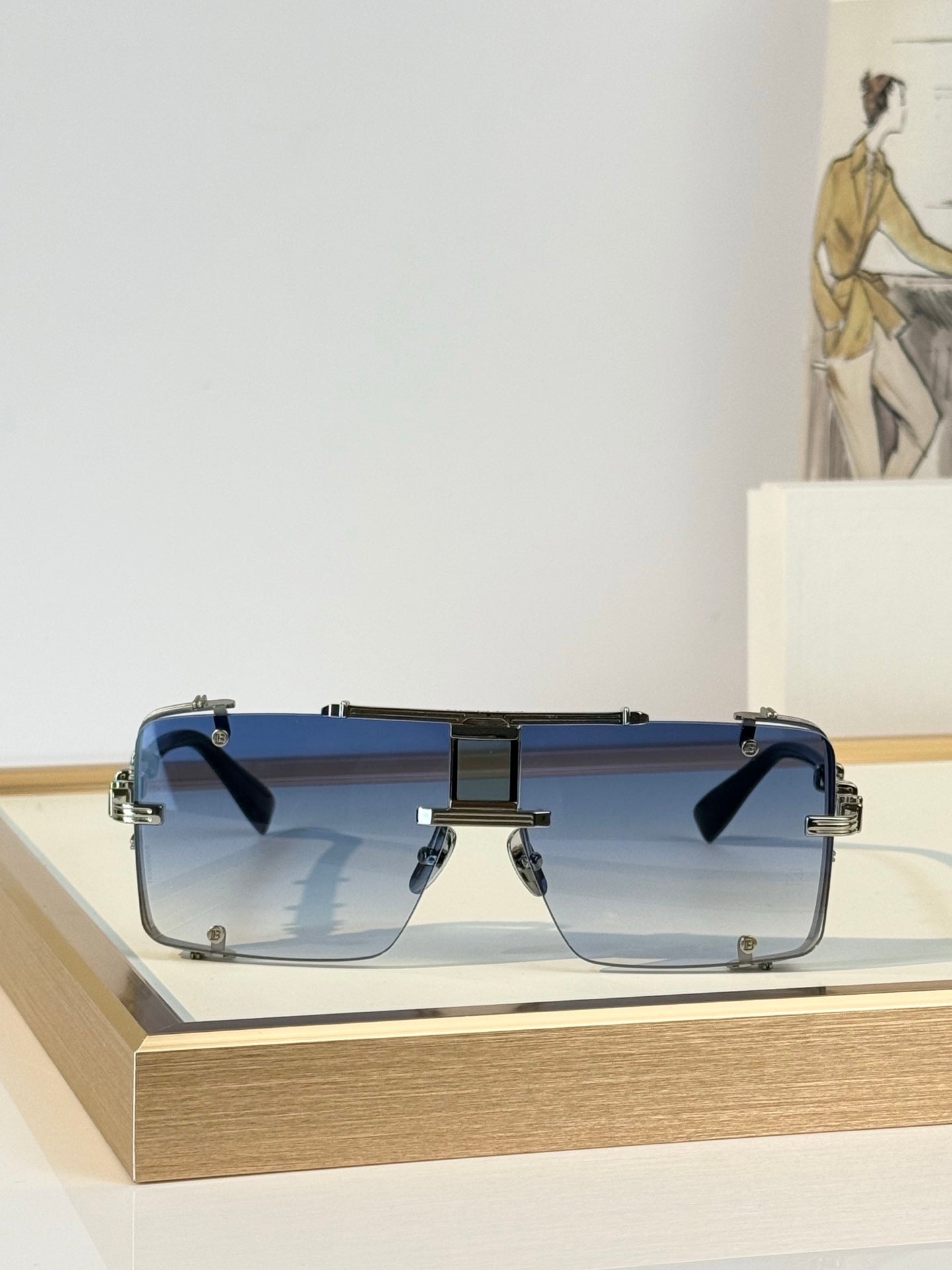 Balmain Sunglasses – BPS-271-63//BLK-GLD