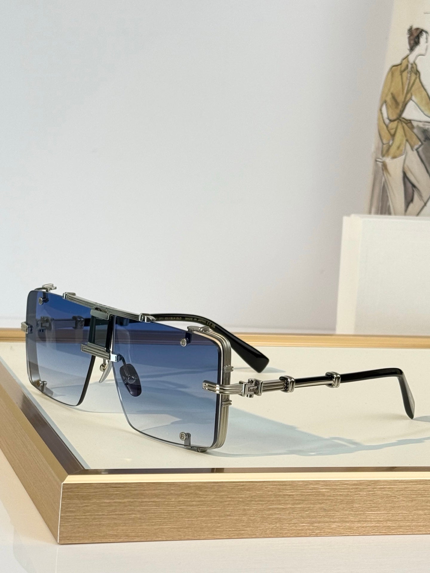 Balmain Sunglasses – BPS-271-63//BLK-GLD